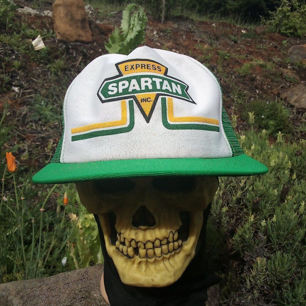 Vintage Spartan Express Incorporated Snap Back Trucker Hat